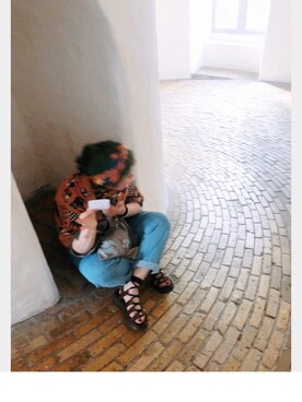 「VINTAGE（ヴィンテージ）のアイテム（ヘアバンド）」を使った、WANGnskshshdjfnさん（レディース・160cm）の夏コーディネート