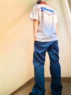 「FTC（エフティーシー）のアイテム（帽子）」を使った、Me-yanさん（レディース・168cm）の春コーディネート