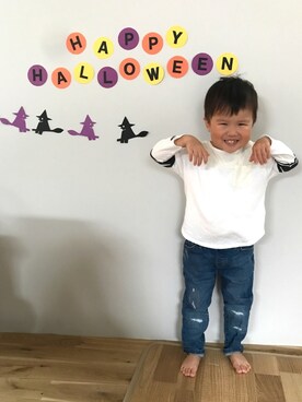 「wearhalloween2017」｜「アイテム（その他）」を使った、H☺︎Kさん（キッズ・90cm）の秋コーディネート