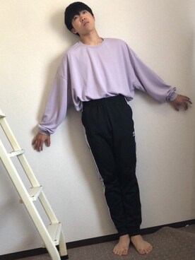 「improves（インプローブス）のアイテム（スウェット）」を使った、えびさん（メンズ・171cm）の春コーディネート