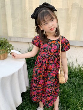 「wuのアイテム（ワンピース、レッド系）」を使った、yanyanさん（レディース）の春コーディネート