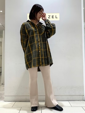 「REDYAZEL（レディアゼル）のアイテム（ジャケット/アウター）」を使った、HARUNAさん（レディース・157cm）の秋コーディネート