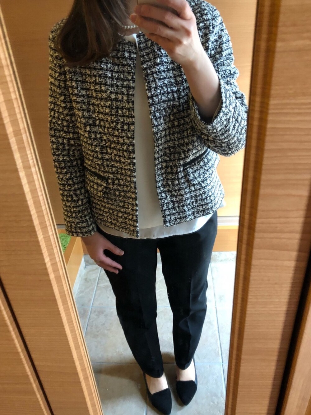 「卒業式、入学式、パーティースタイル」｜「UNIQLOのアイテム（ジャケット/アウター、その他）」を使った、mayさん（レディース・157cm）の冬コーディネートの1枚目の写真