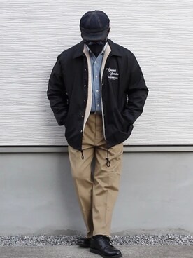 「youtube」｜goemonsantakuさん（メンズ・172cm）の冬コーディネート