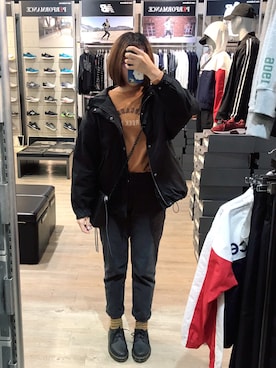 Yjie Chenさん（レディース・162cm）の冬コーディネート