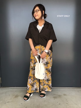 「NANO universe（ナノユニバース）のアイテム（アナログ腕時計）」を使った、hanji0720さん（レディース・157cm）の春コーディネート