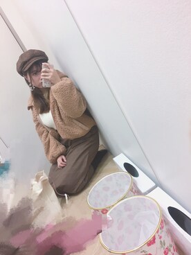 王大野さん（レディース・160cm）の冬コーディネート