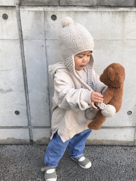 「IKEA（イケア）のアイテム（雑貨/ホビー）」を使った、to-taさん（キッズ・80cm）の冬コーディネート