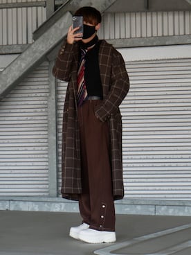 空白テトさん(メンズ・163cm)の冬コーディネート