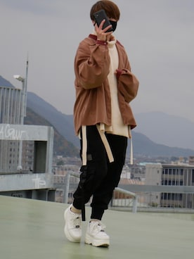 空白テトさん（メンズ・163cm）の冬コーディネート