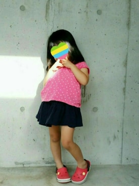 猫ねこ17さん(キッズ・90cm)の夏コーディネート