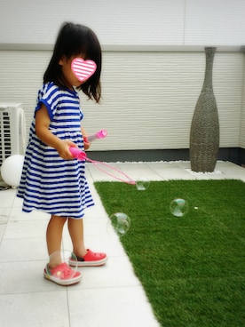 猫ねこ17さん(キッズ・90cm)の夏コーディネート