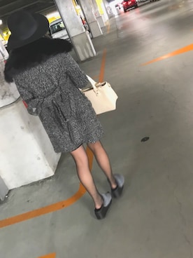 「夢展望（ユメテンボウ）のアイテム（その他アウター）」を使った、うちゃんさん（レディース・151cm）の冬コーディネート