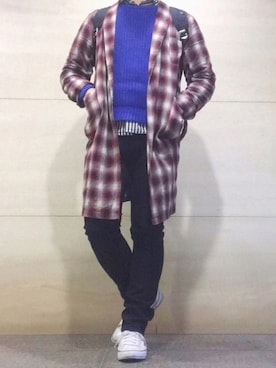 「アイテム（その他アウター）」を使った、しのはさんさん（メンズ・173cm・20代）の秋コーディネート