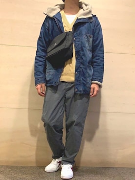 「grn（ジーアールエヌ）のアイテム（ジャケット/アウター）」を使った、しのはさんさん（メンズ・173cm）の秋コーディネート