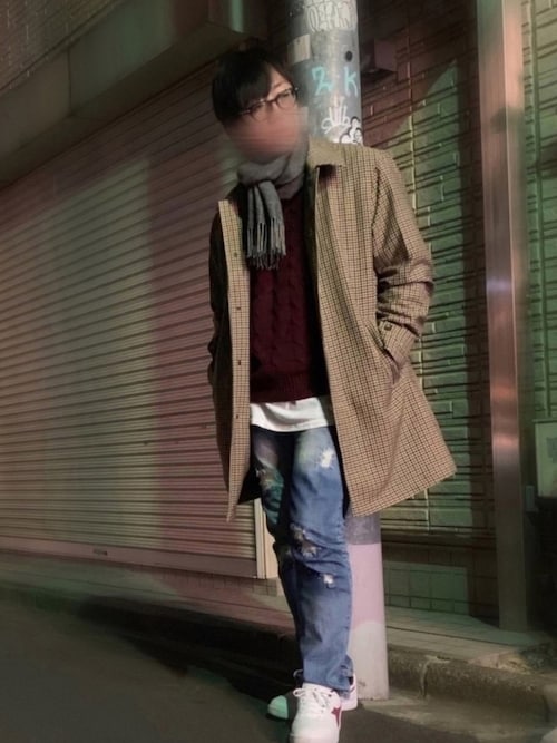 しのはさん Guのステンカラーコートを使ったコーディネート Wear