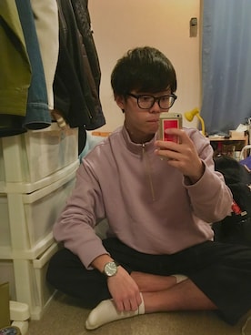 「ラベンダー」｜とんぼさん（メンズ・172cm）の春コーディネート