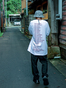 「HELMUT LANG（ヘルムートラング）のアイテム（パンツ）」を使った、masaki さん（メンズ・173cm）の夏コーディネート