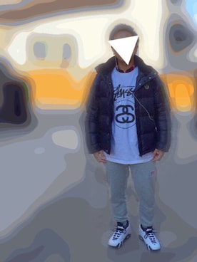 おまめくんさん（メンズ・170cm）の冬コーディネート