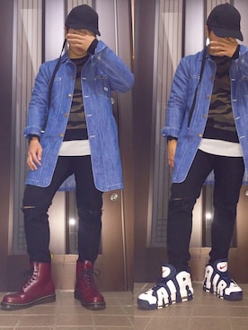 おまめくんさん（メンズ・170cm）の冬コーディネート