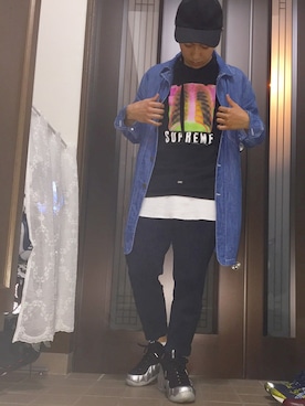 おまめくんさん（メンズ・168cm）の春コーディネート