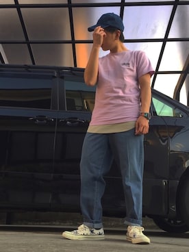 おまめくんさん（メンズ・168cm）の春コーディネート