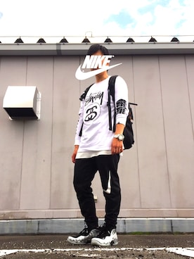 「WEGO（ウィゴー）のWEGO/スラブワッフルラウンドロングタンクトップ（タンクトップ）」を使った、おまめくんさん（メンズ・168cm）の春コーディネート