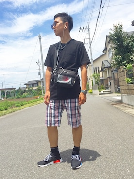 おまめくんさん(メンズ・168cm)の夏コーディネート