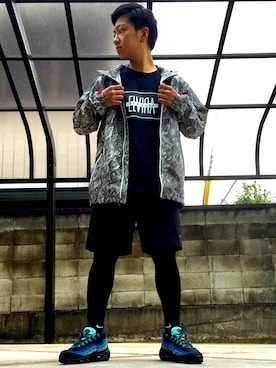 「Kinetics（キネティクス）のアイテム」を使った、おまめくんさん（メンズ・168cm）の夏コーディネート