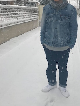 おまめくんさん（メンズ・168cm）の冬コーディネート