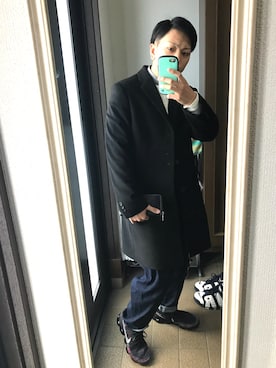 おまめくんさん（メンズ・168cm）の冬コーディネート