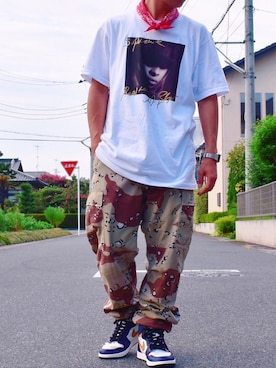 「Levi's（リーバイス）のアイテム（アクセサリー）」を使った、おまめくんさん（メンズ・168cm）の夏コーディネート
