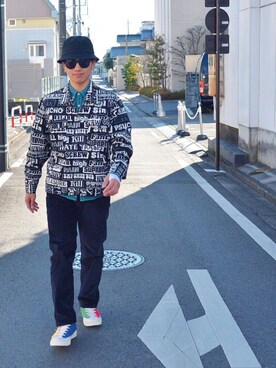 おまめくんさん（メンズ・168cm）の冬コーディネート