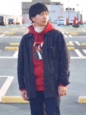 Supreme のアイテムを使った「バーガンディー」の人気ファッション