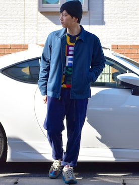 おまめくんさん（メンズ・168cm）の冬コーディネート