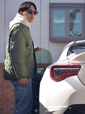 おまめくんさん（メンズ・168cm）の春コーディネート