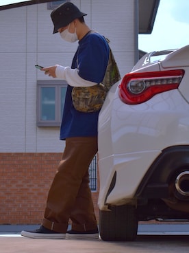 おまめくんさん（メンズ・168cm）の春コーディネート