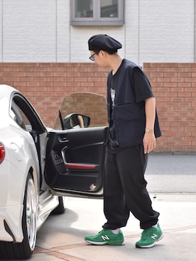 「thinq（シンク）のアイテム」を使った、おまめくんさん（メンズ・168cm）の夏コーディネート