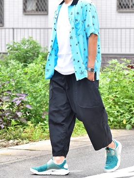 「RED KAP（レッドキャップ）のアイテム（Tシャツ/カットソー）」を使った、おまめくんさん（メンズ・168cm）の夏コーディネート