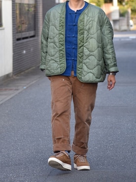 「Carhartt WIP（カーハートダブリューアイピー）のアイテム（シューズ）」を使った、おまめくんさん（メンズ・170cm）の秋コーディネート