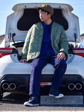 おまめくんさん（メンズ・170cm）の冬コーディネート