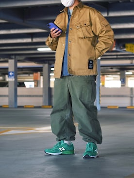 おまめくんさん（メンズ・170cm）の春コーディネート