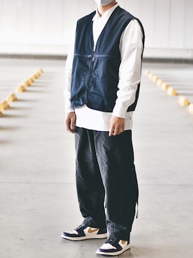 「COMFY（コンフィー）のアイテム」を使った、おまめくんさん（メンズ・170cm）の春コーディネート