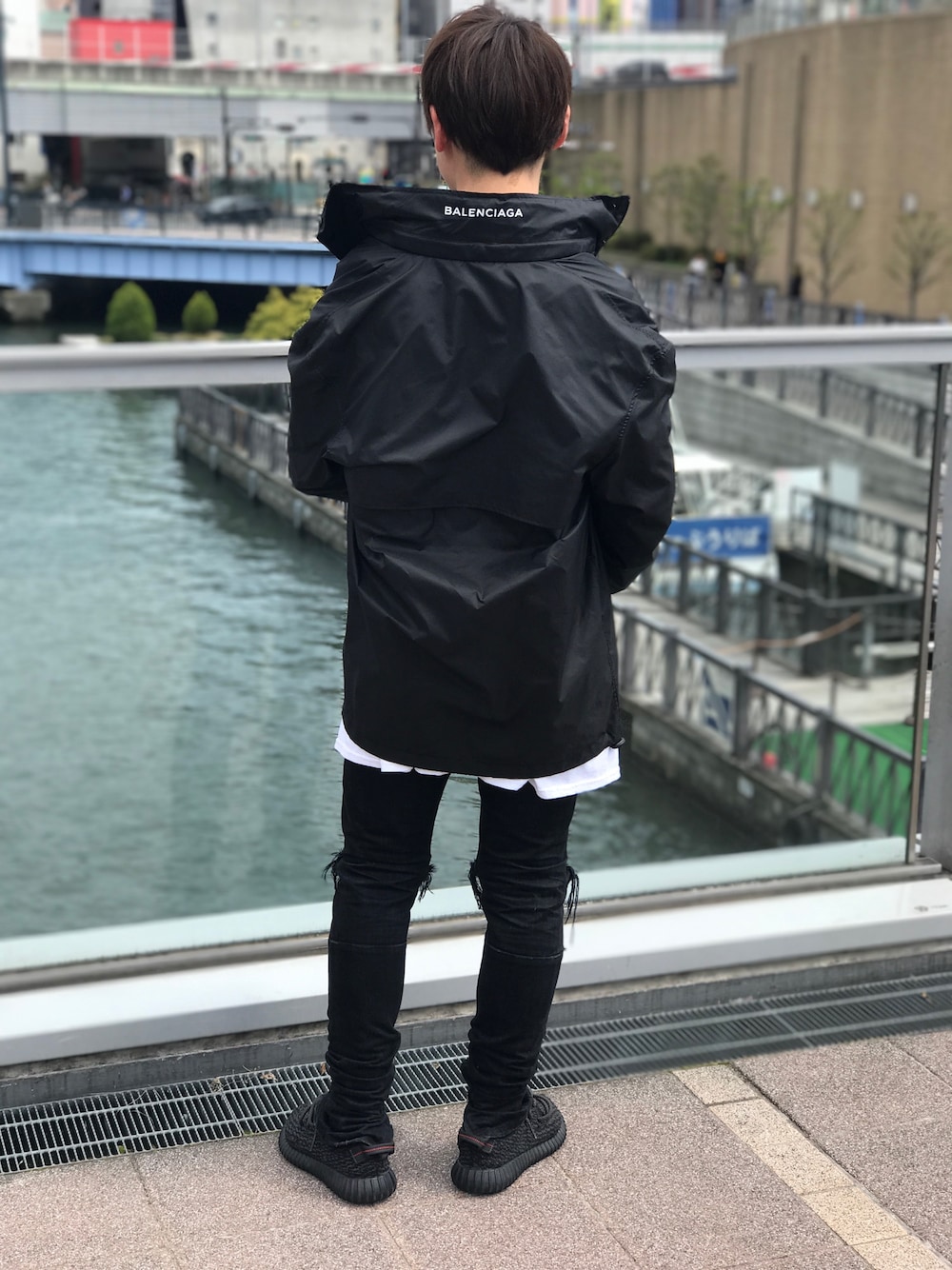 お礼や感謝伝えるプチギフト BALENCIAGAのナイロンジャケット（ブラック系）を使った人気 ジャケット・アウター