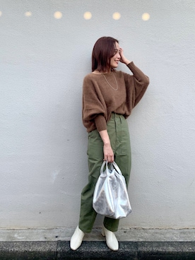 YUKO ONOさん（レディース・155cm）の秋コーディネート