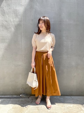 YUKO ONOさん（レディース・155cm）の春コーディネート