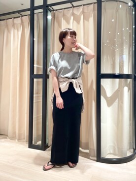 YUKO ONOさん（レディース・155cm）の夏コーディネート