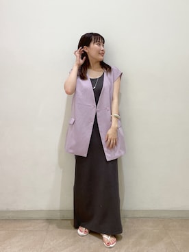 YUKO ONOさん（レディース・155cm）の夏コーディネート