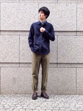 「OMNIGOD（オムニゴッド）のアイテム（財布/小物）」を使った、OMNIGOD代官山さん（メンズ・168cm）の春コーディネート