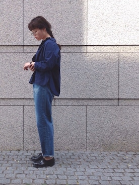 「OMNIGOD（オムニゴッド）のアイテム」を使った、OMNIGOD代官山さん（レディース・168cm）の春コーディネート